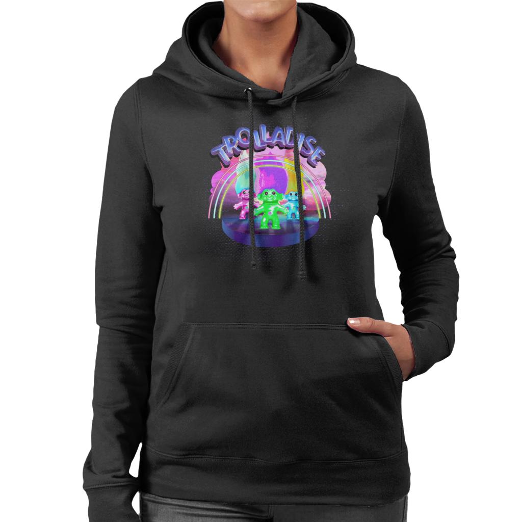 Trolls In Trolladise Women's Hooded Sweatshirt-ALL + EVERY