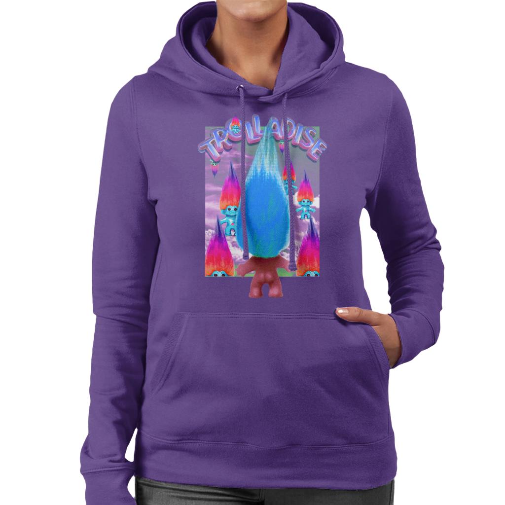 Trolls Trolladise Women's Hooded Sweatshirt-ALL + EVERY