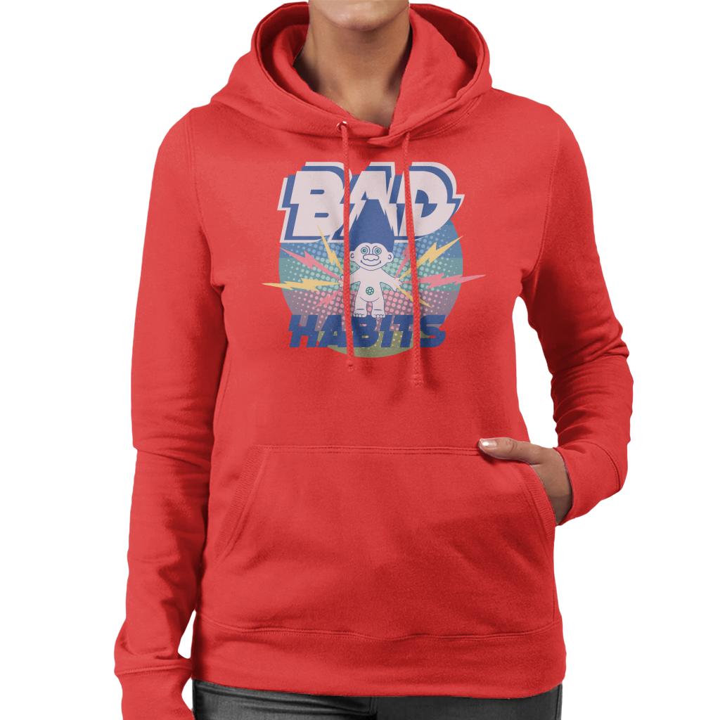 Trolls Bad Habits Lightning Women's Hooded Sweatshirt-ALL + EVERY