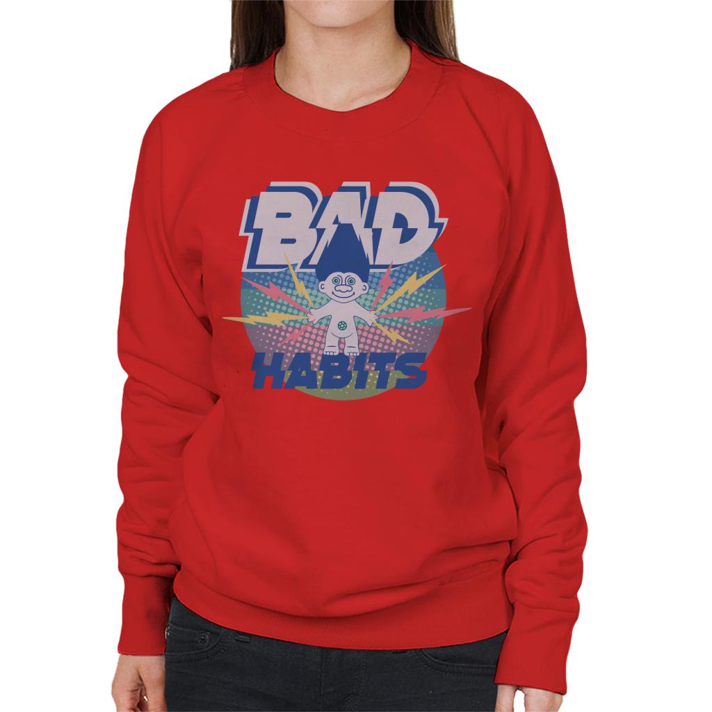 Trolls Bad Habits Lightning Women's Sweatshirt-ALL + EVERY