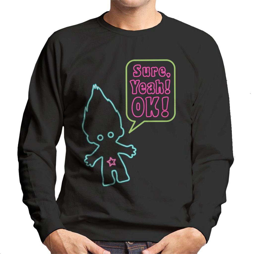 Trolls Neon Sure Yeah Ok Men's Sweatshirt-ALL + EVERY