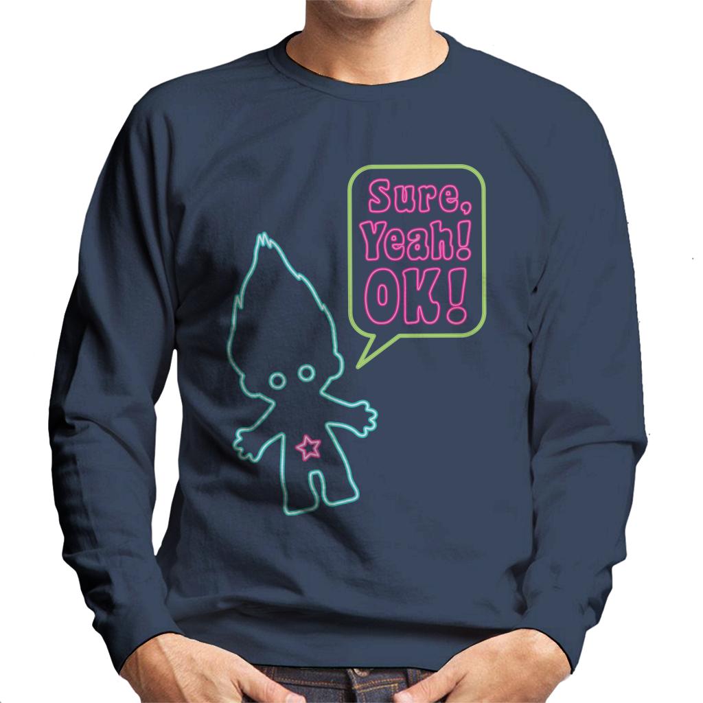 Trolls Neon Sure Yeah Ok Men's Sweatshirt-ALL + EVERY