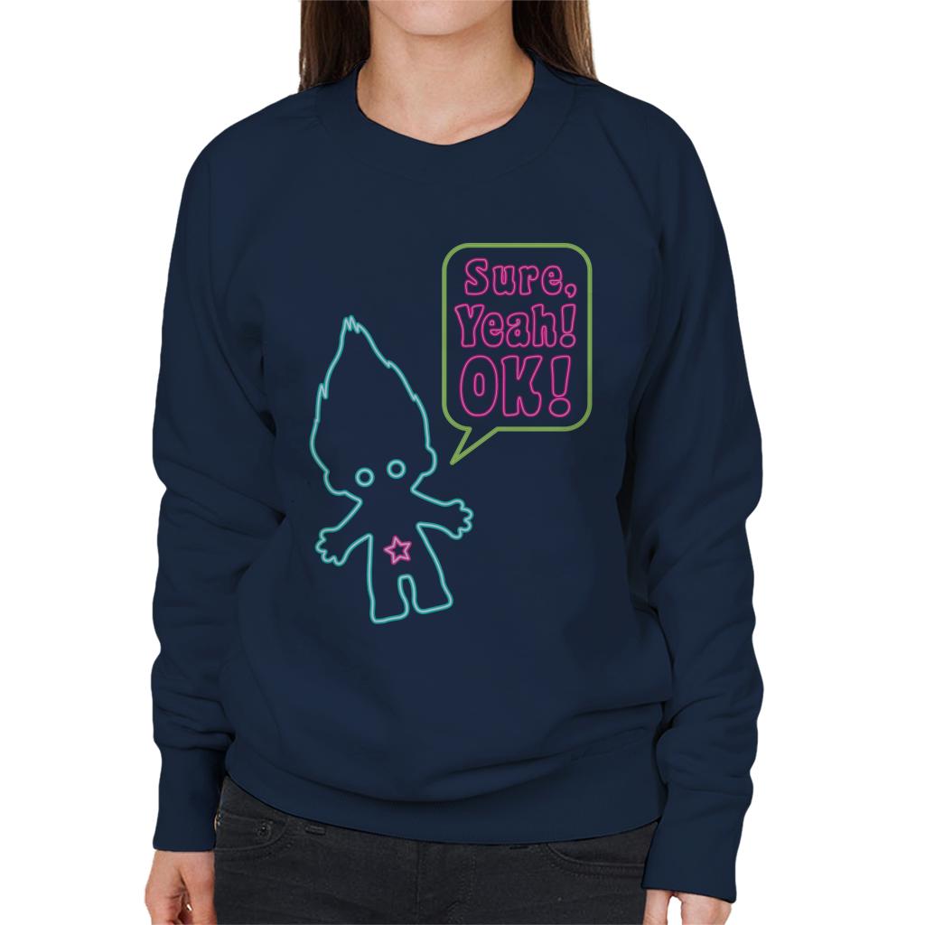 Trolls Neon Sure Yeah Ok Women's Sweatshirt-ALL + EVERY