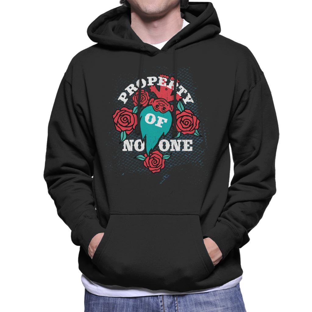 Trolls Property Of No One Men's Hooded Sweatshirt-ALL + EVERY