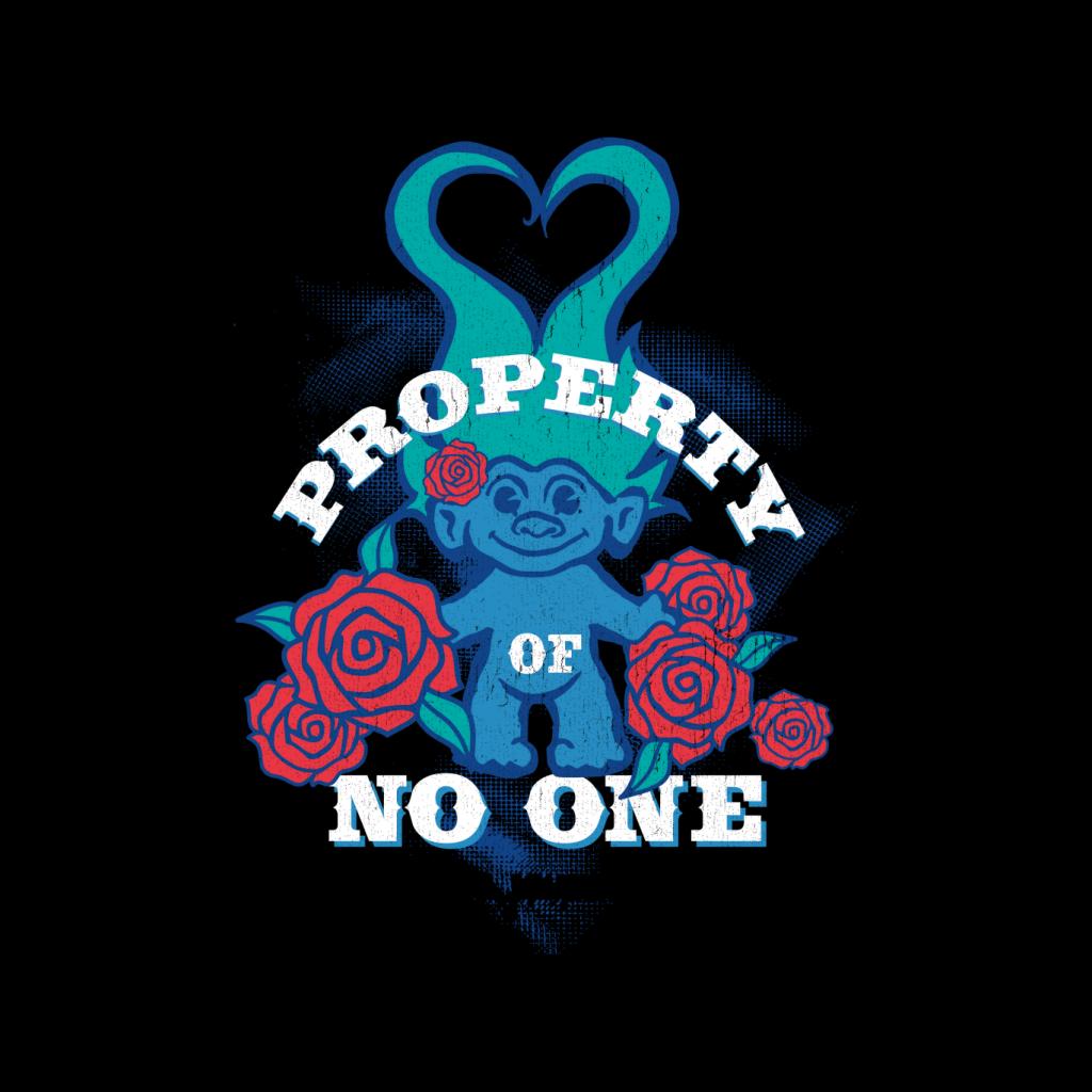 Trolls Property Of No One Love Heart Men's T-Shirt-ALL + EVERY