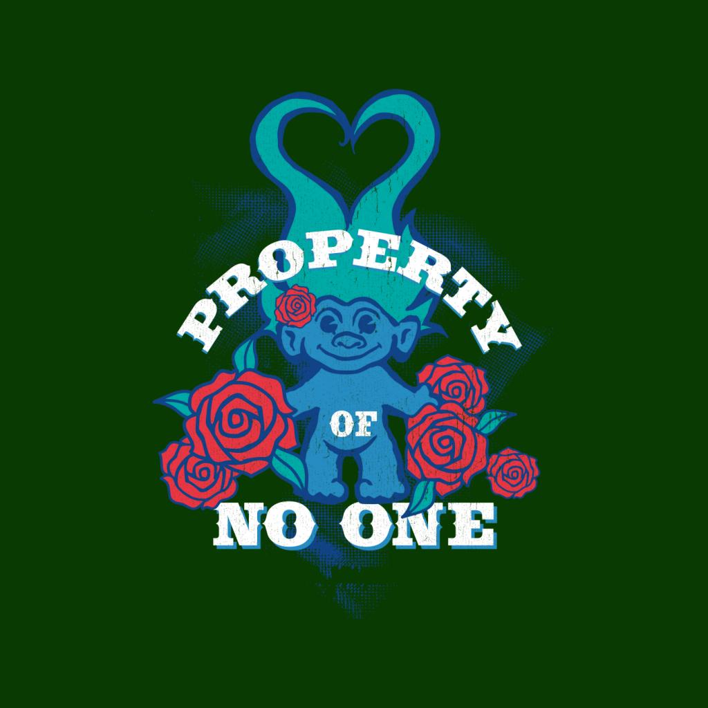 Trolls Property Of No One Love Heart Men's T-Shirt-ALL + EVERY