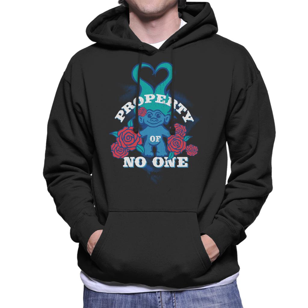 Trolls Property Of No One Love Heart Men's Hooded Sweatshirt-ALL + EVERY