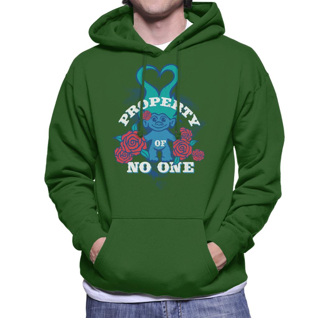 Trolls Property Of No One Love Heart Men's Hooded Sweatshirt-ALL + EVERY