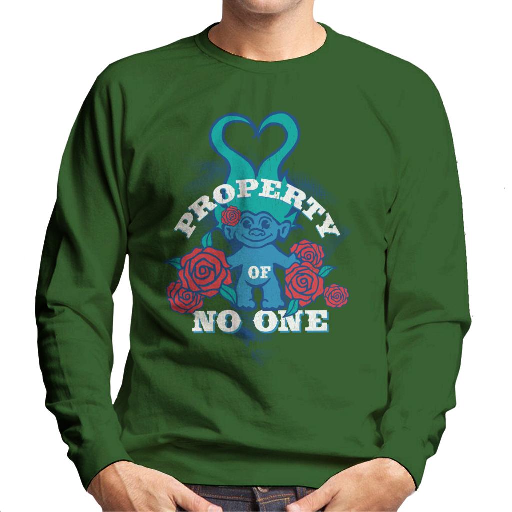 Trolls Property Of No One Love Heart Men's Sweatshirt-ALL + EVERY