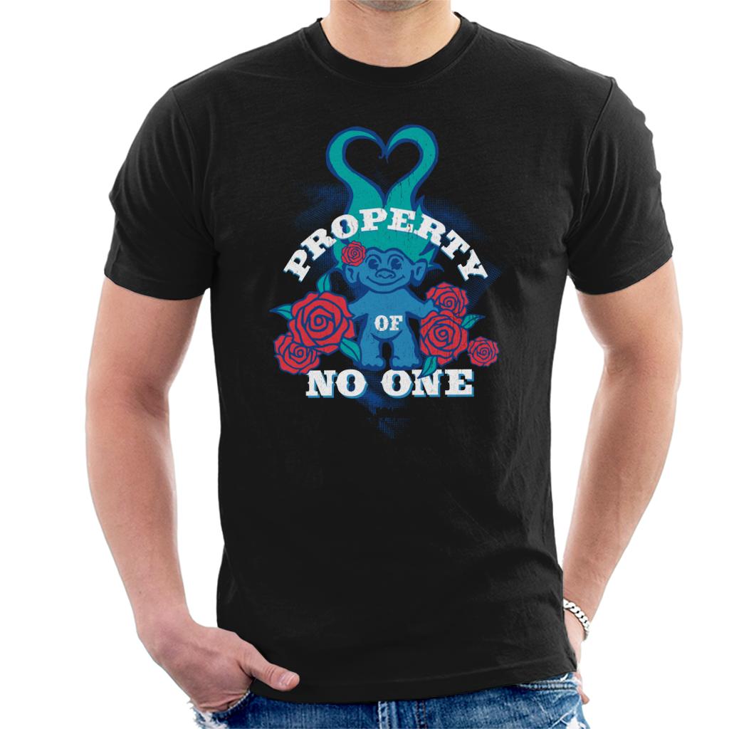 Trolls Property Of No One Love Heart Men's T-Shirt-ALL + EVERY