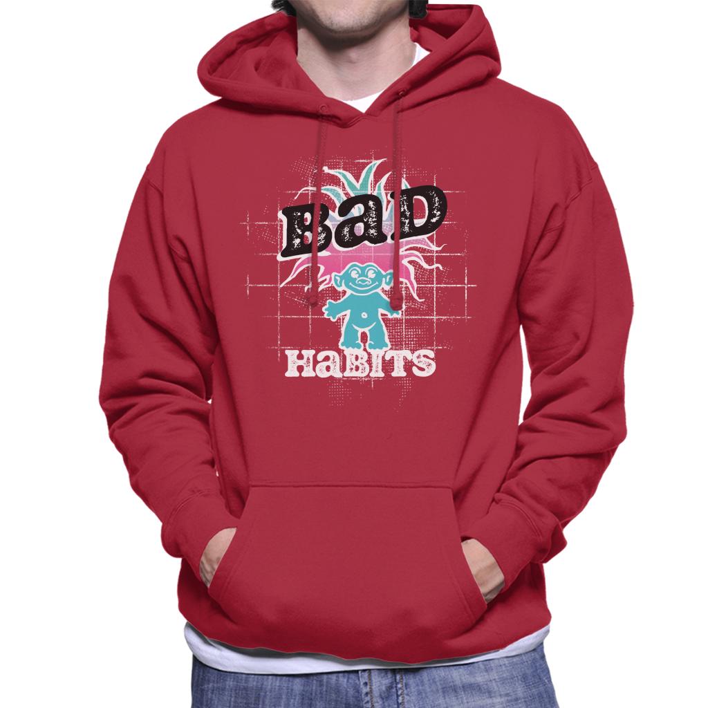 Trolls Bad Habits Pink And Blue Gradient Hair Men's Hooded Sweatshirt-ALL + EVERY