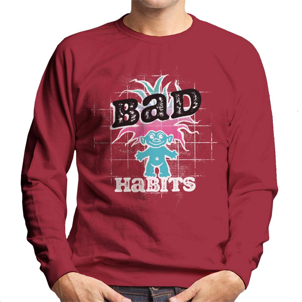 Trolls Bad Habits Pink And Blue Gradient Hair Men's Sweatshirt-ALL + EVERY