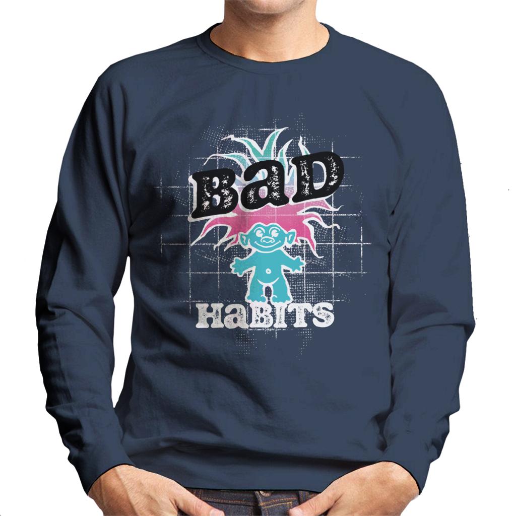 Trolls Bad Habits Pink And Blue Gradient Hair Men's Sweatshirt-ALL + EVERY