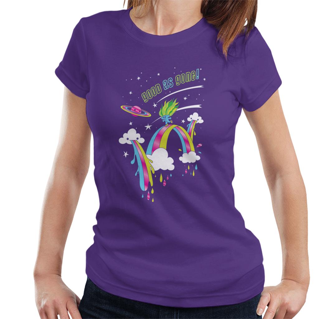 Trolls Good As Gone Rainbow Roller Skating Women's T-Shirt-ALL + EVERY