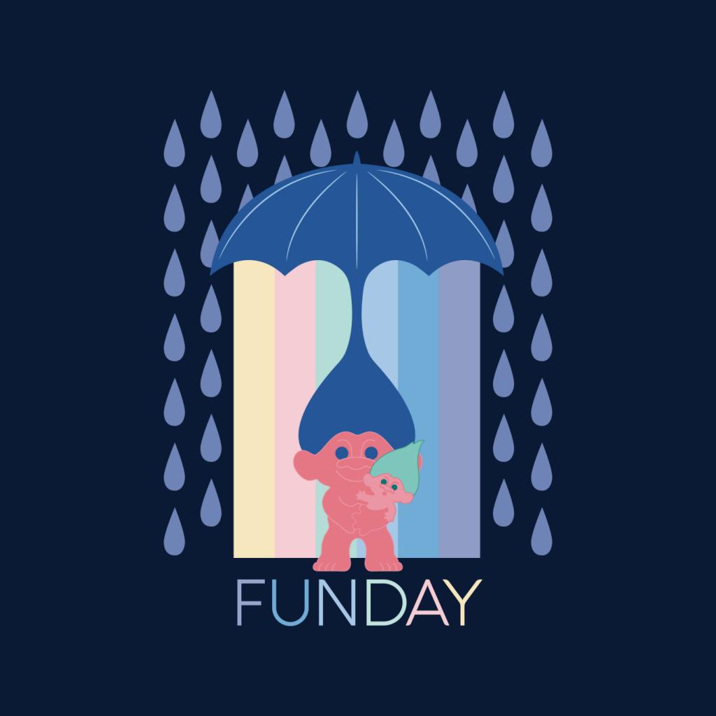 Trolls Fun Day Raining Umbrella Hair Men's T-Shirt-ALL + EVERY