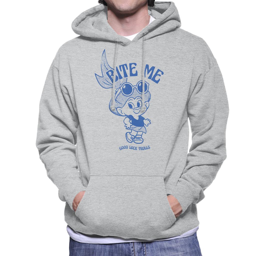 Trolls Bite Me Good Luck Trolls Men's Hooded Sweatshirt-ALL + EVERY