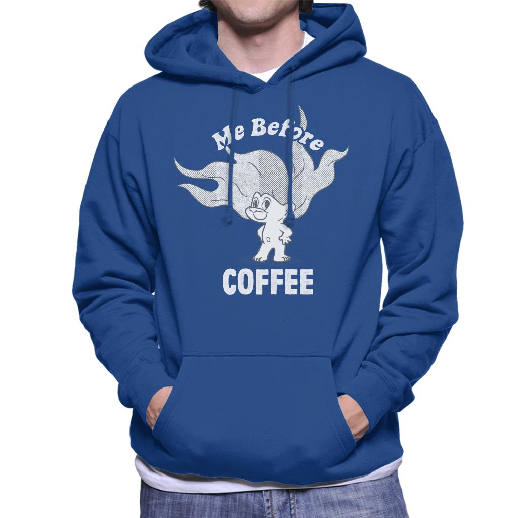 Trolls Me Before Coffee Men's Hooded Sweatshirt-ALL + EVERY