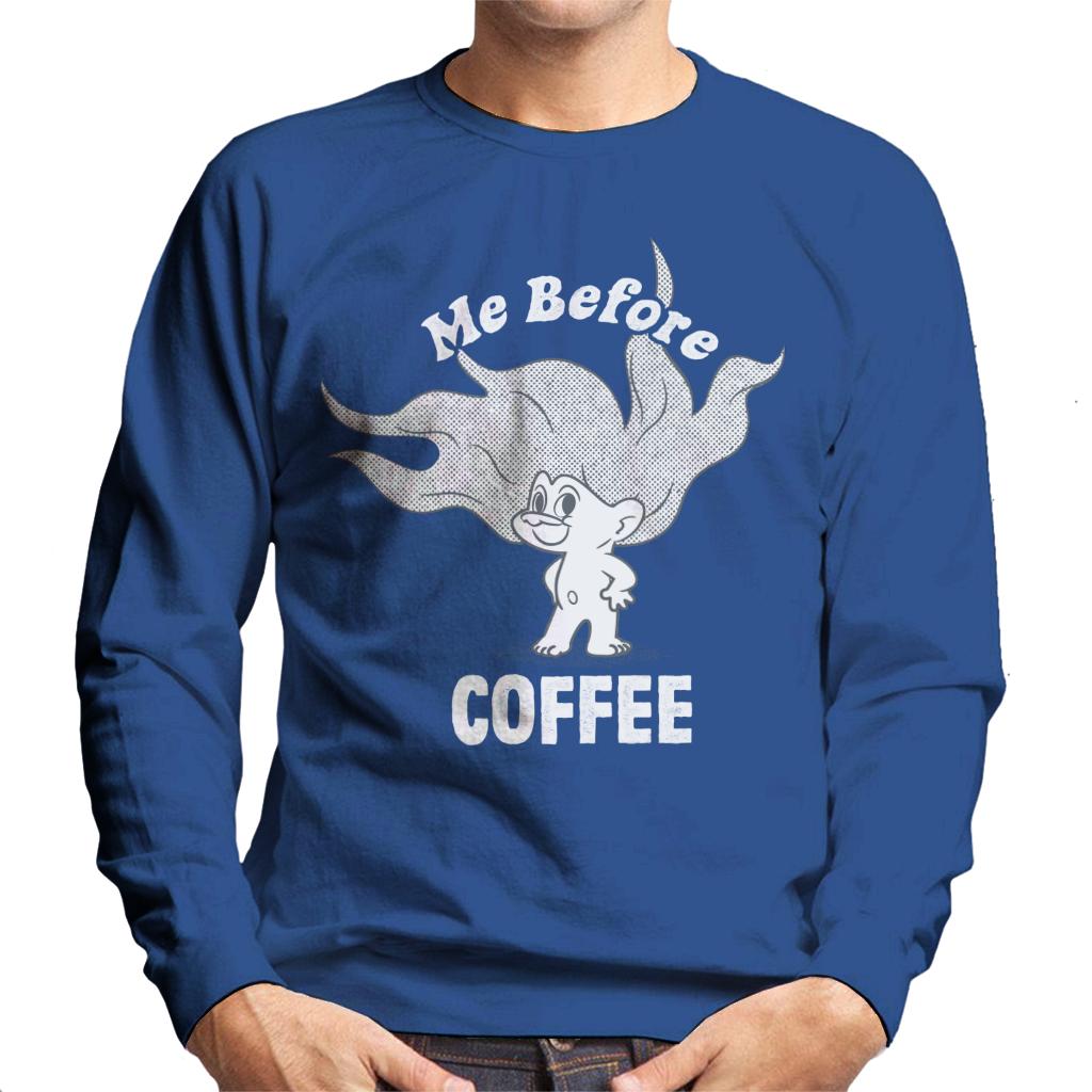 Trolls Me Before Coffee Men's Sweatshirt-ALL + EVERY