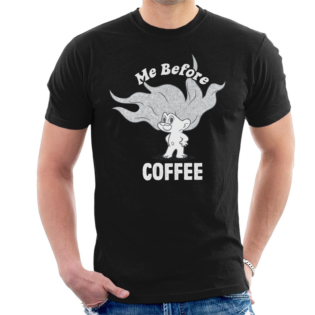 Trolls Me Before Coffee Men's T-Shirt-ALL + EVERY