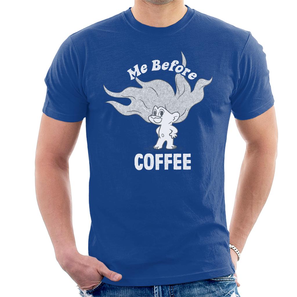 Trolls Me Before Coffee Men's T-Shirt-ALL + EVERY