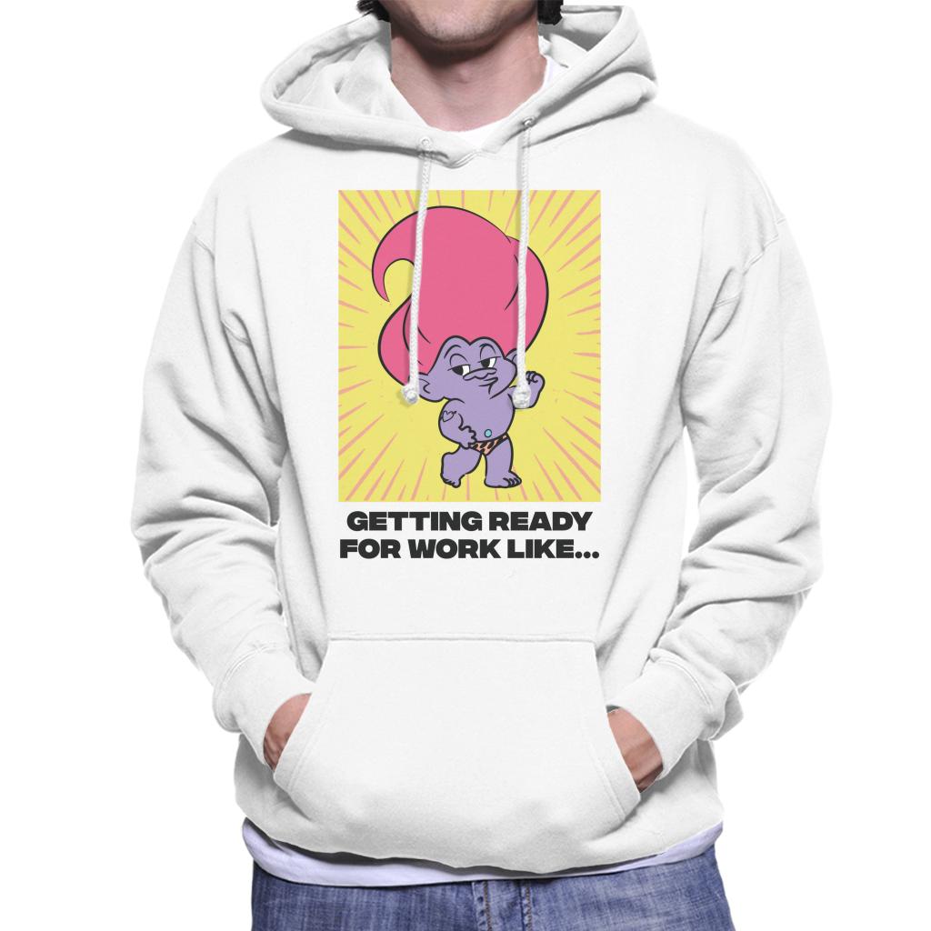 Trolls Getting Ready For Work Like Men's Hooded Sweatshirt-ALL + EVERY