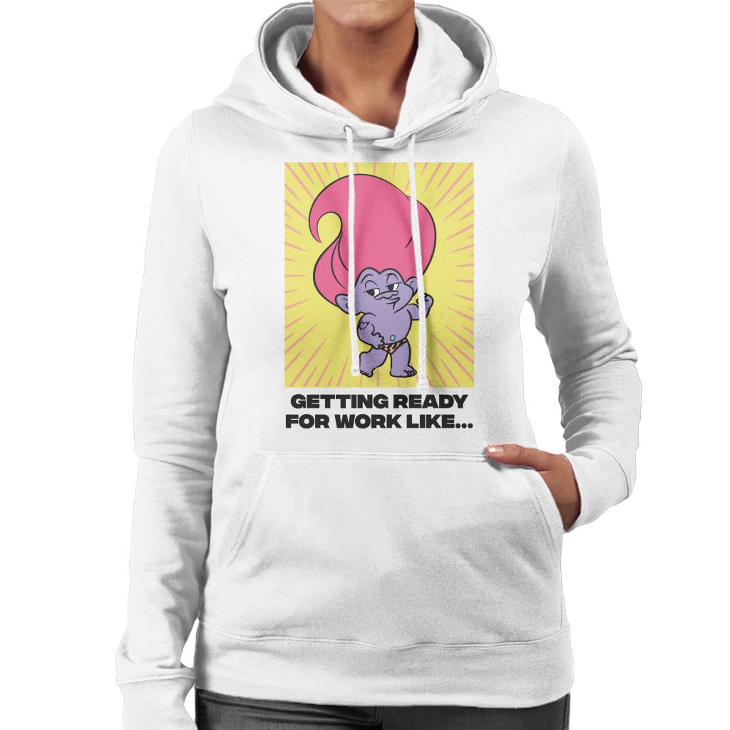 Trolls Getting Ready For Work Like Women's Hooded Sweatshirt-ALL + EVERY