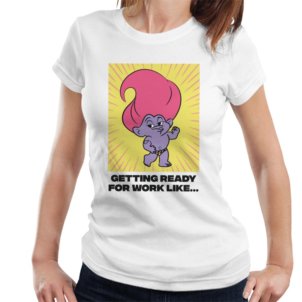 Trolls Getting Ready For Work Like Women's T-Shirt-ALL + EVERY