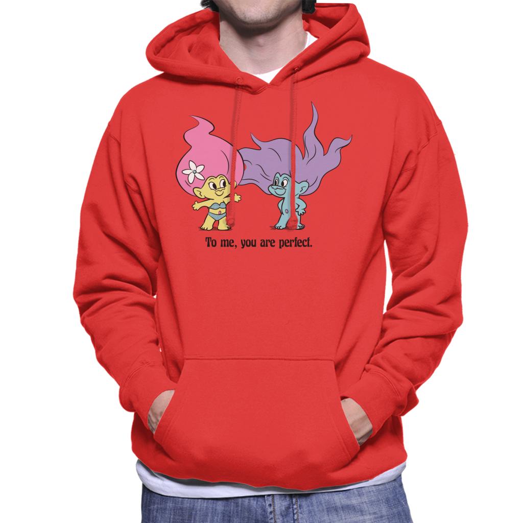 Trolls To Me You Are Perfect Men's Hooded Sweatshirt-ALL + EVERY