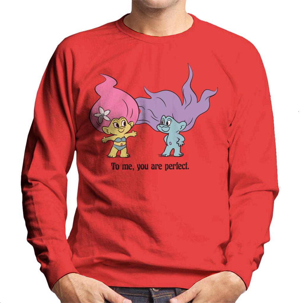 Trolls To Me You Are Perfect Men's Sweatshirt-ALL + EVERY