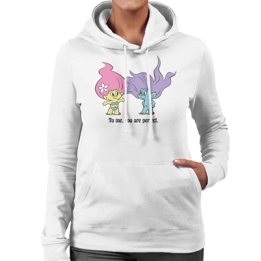 Trolls To Me You Are Perfect Women's Hooded Sweatshirt-ALL + EVERY