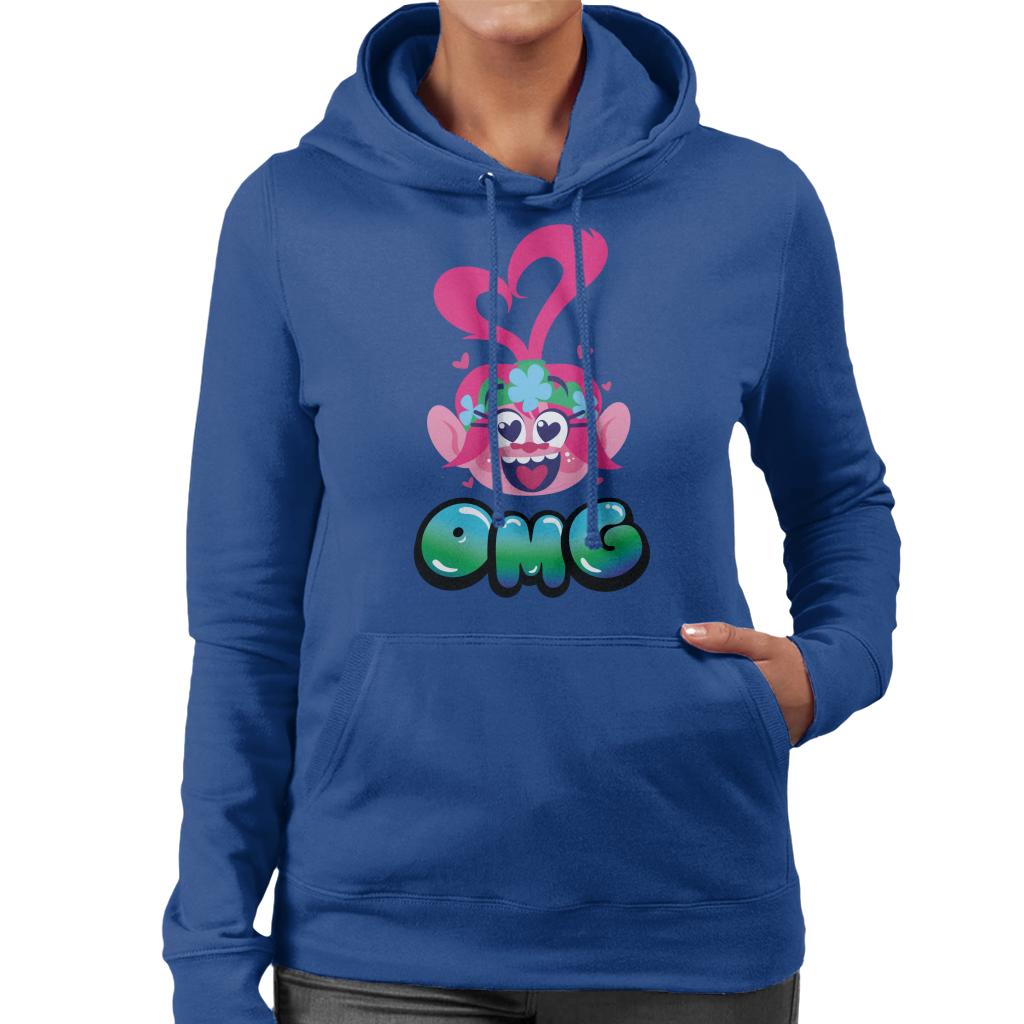 Trolls Queen Poppy Omg Women's Hooded Sweatshirt-ALL + EVERY