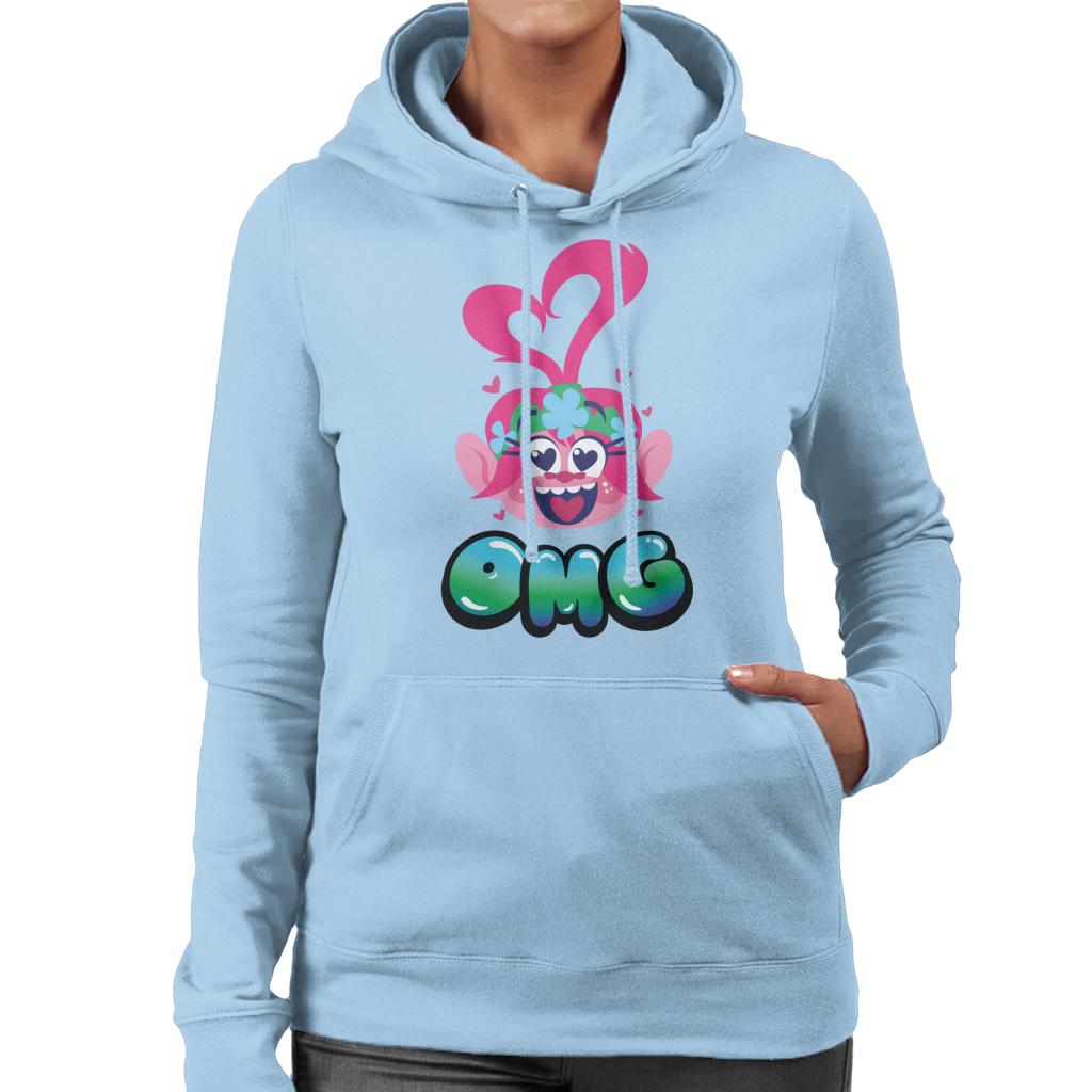 Trolls Queen Poppy Omg Women's Hooded Sweatshirt-ALL + EVERY