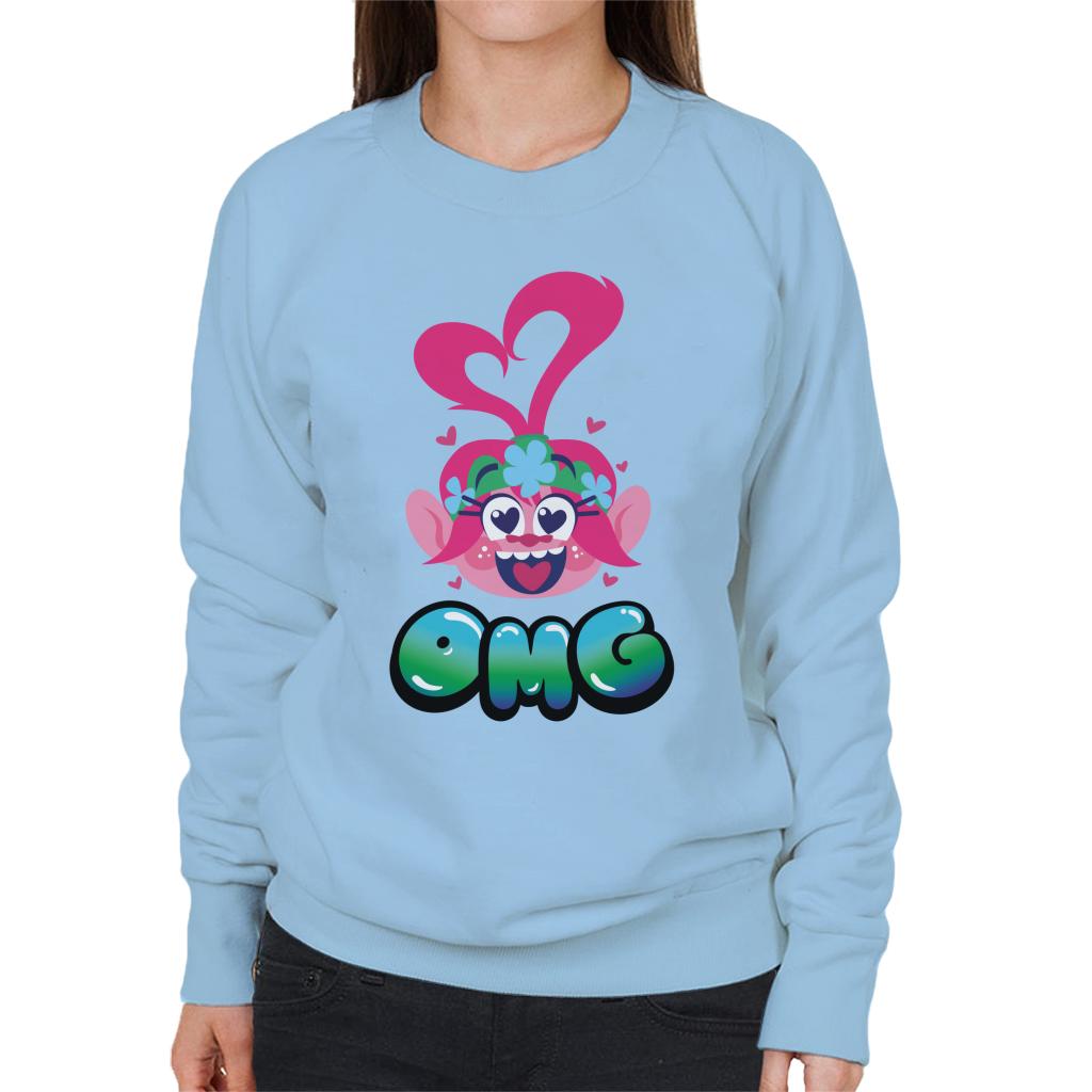 Trolls Queen Poppy Omg Women's Sweatshirt-ALL + EVERY