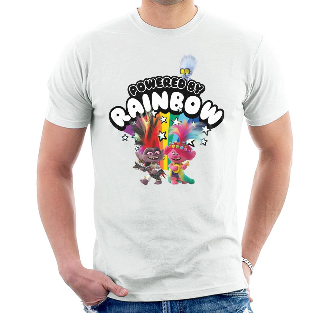 Trolls Powered By Rainbows Men's T-Shirt-ALL + EVERY