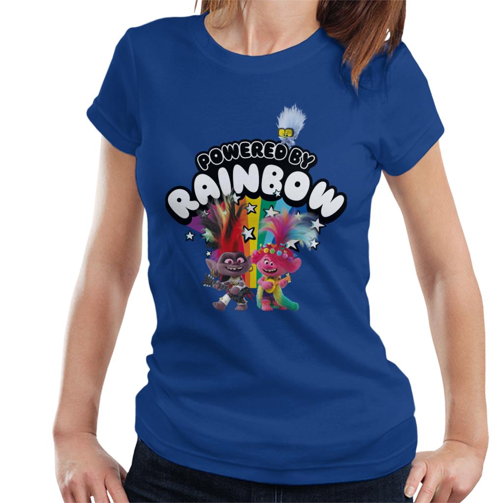 Trolls Powered By Rainbows Women's T-Shirt-ALL + EVERY