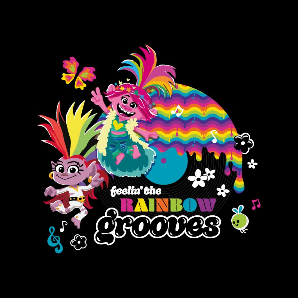 Trolls Feelin The Rainbow Grooves Men's T-Shirt-ALL + EVERY