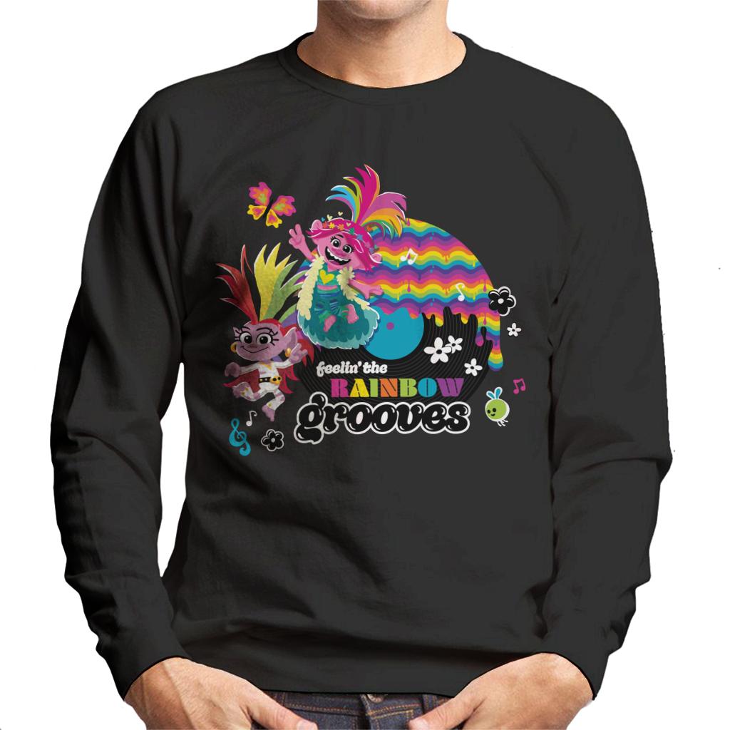 Trolls Feelin The Rainbow Grooves Men's Sweatshirt-ALL + EVERY