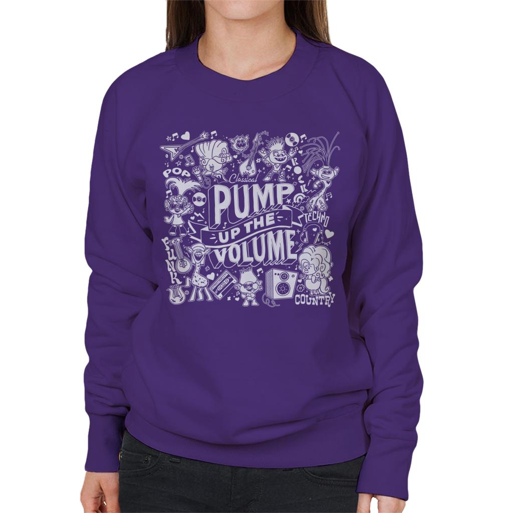 Trolls World Tour Pump Up The Volume Women's Sweatshirt-ALL + EVERY