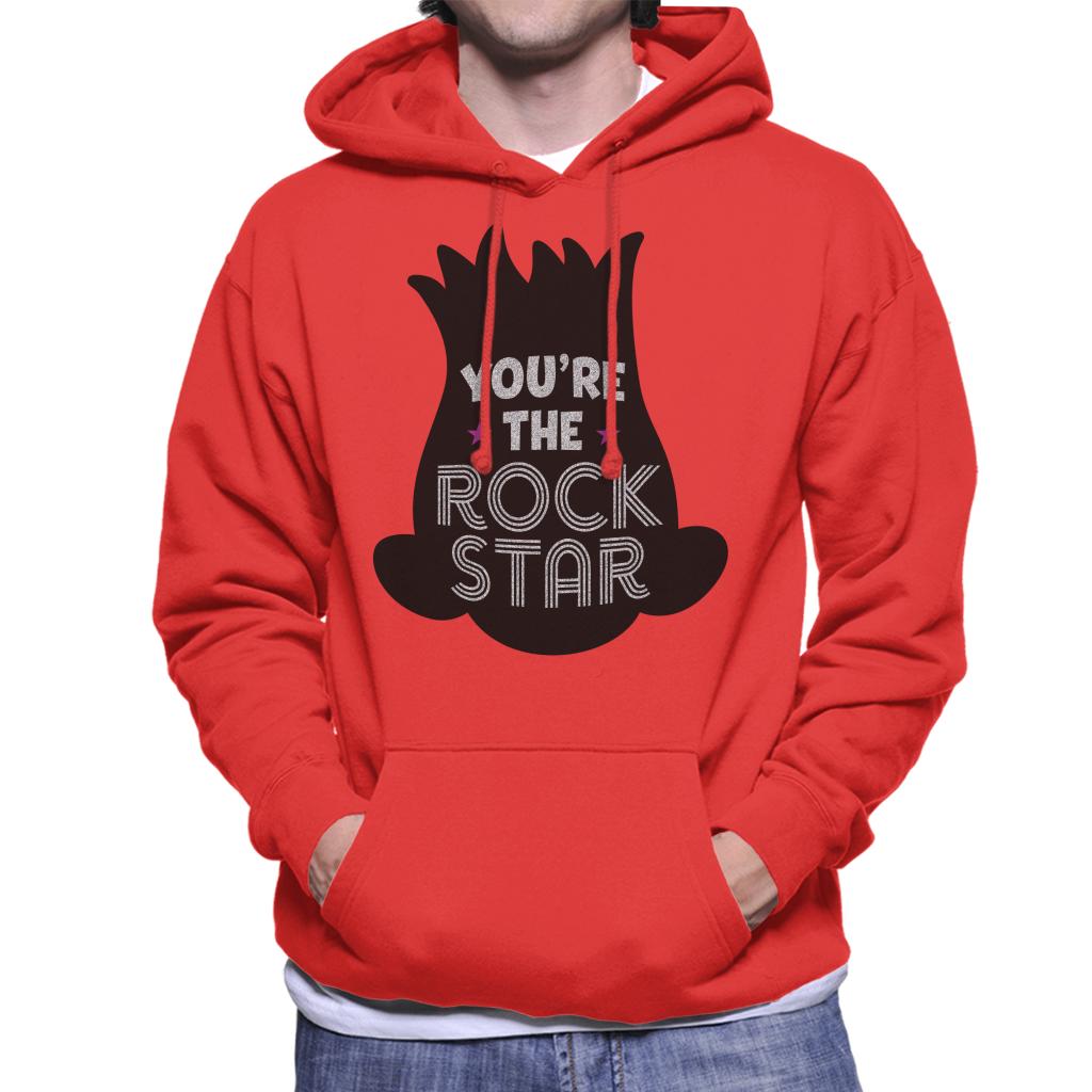 Trolls Silhouette You Are The Rock Star Men's Hooded Sweatshirt-ALL + EVERY