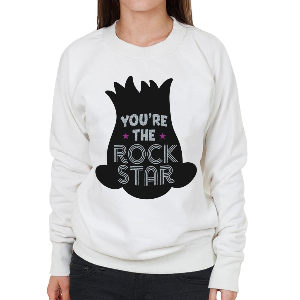 Trolls Silhouette You Are The Rock Star Women's Sweatshirt-ALL + EVERY