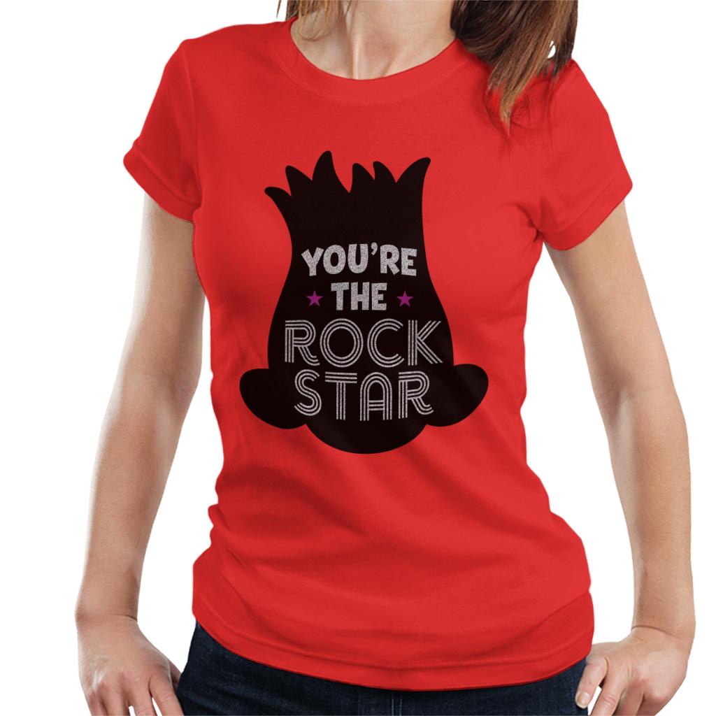 Trolls Silhouette You Are The Rock Star Women's T-Shirt-ALL + EVERY