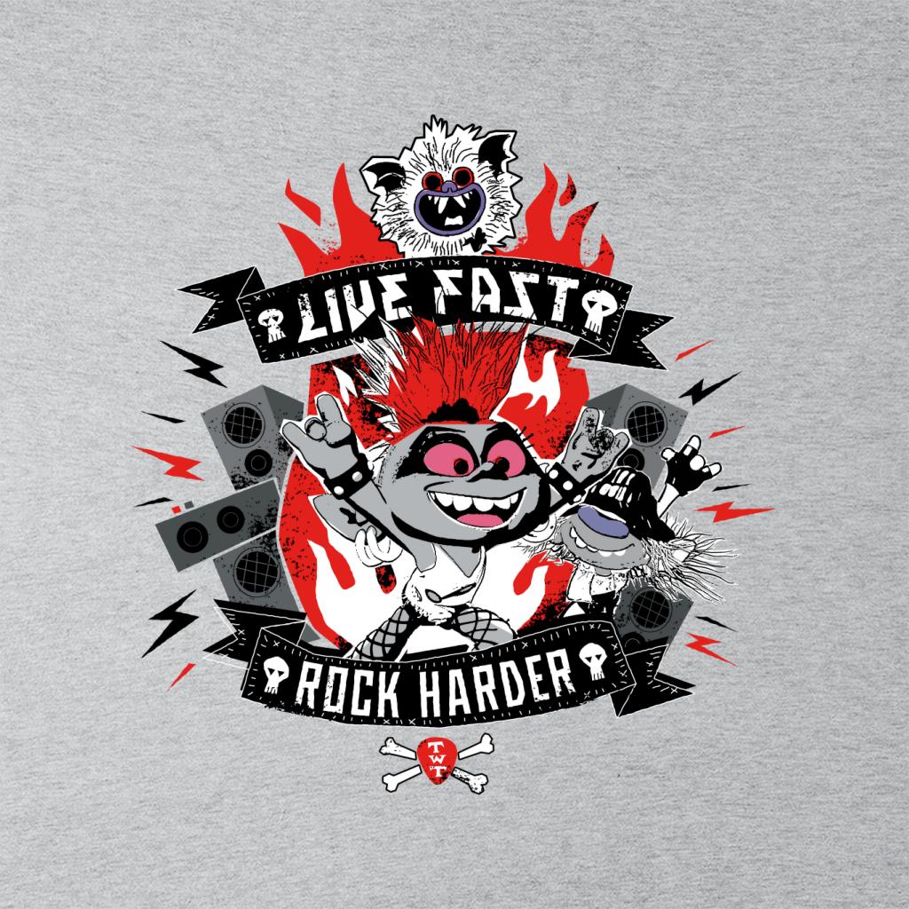 Trolls Live Fast Rock Harder Women's Sweatshirt-ALL + EVERY