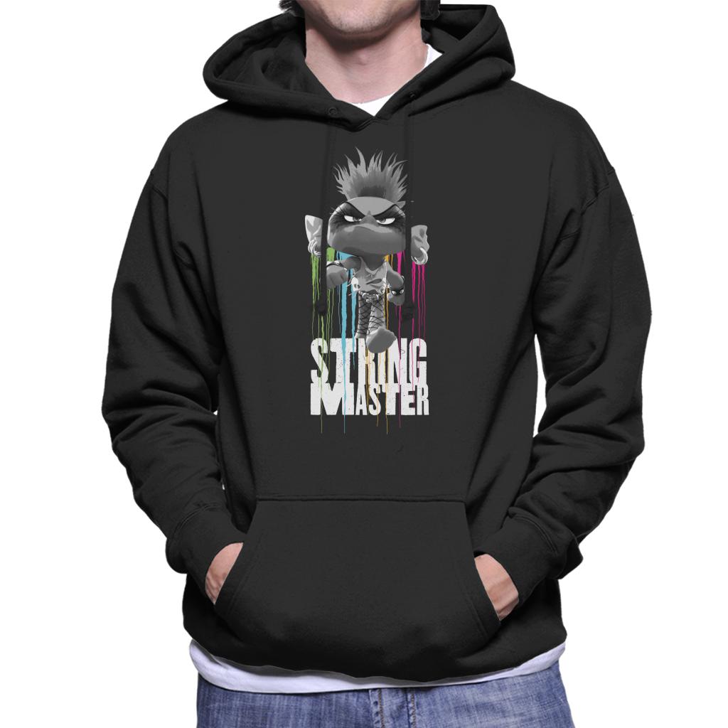 Trolls Queen Barb String Master Men's Hooded Sweatshirt-ALL + EVERY