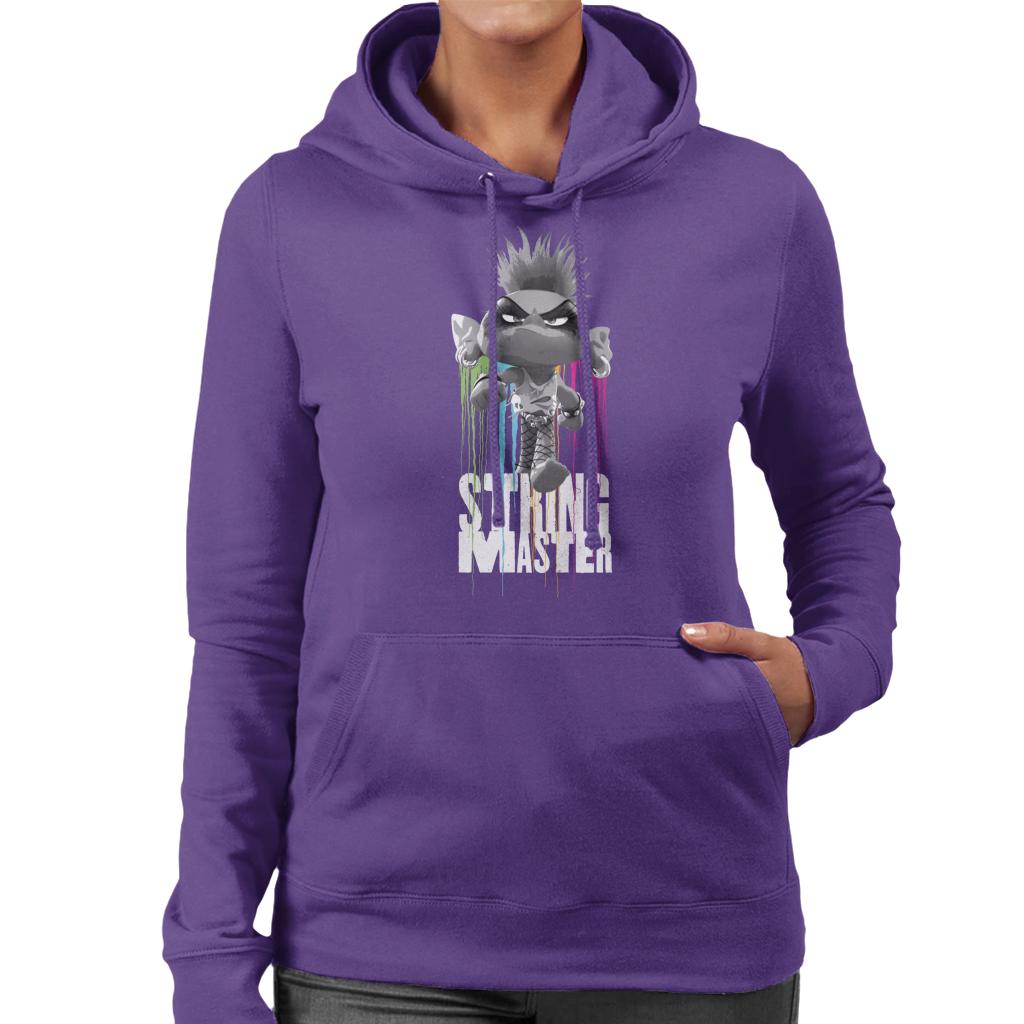 Trolls Queen Barb String Master Women's Hooded Sweatshirt-ALL + EVERY