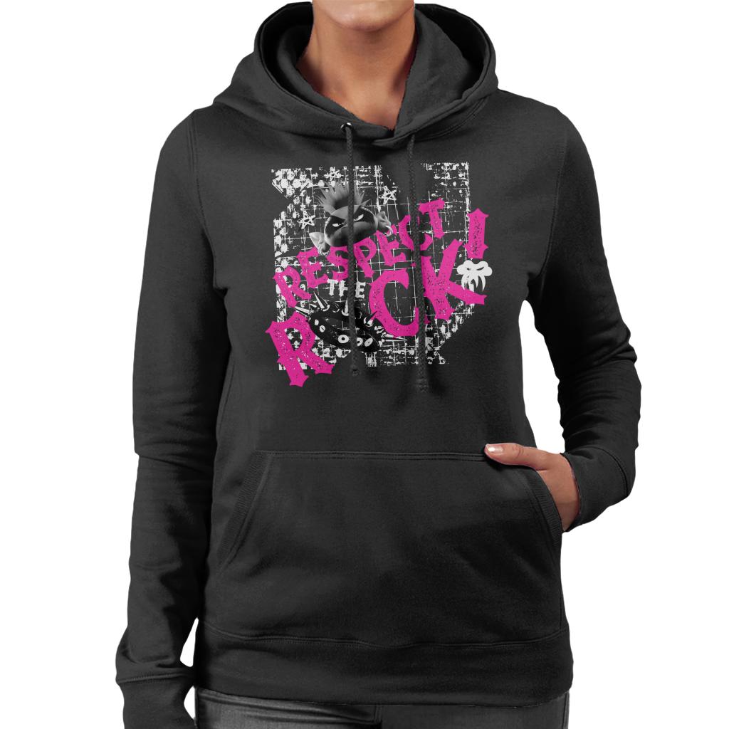 Trolls Queen Barb Respect The Rock Queen Women's Hooded Sweatshirt-ALL + EVERY