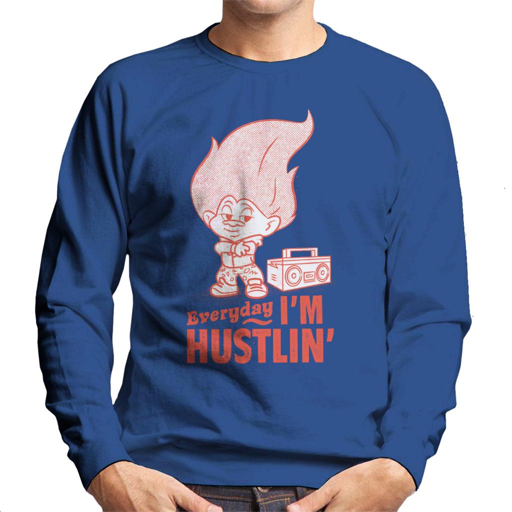 Trolls Everyday Im Hustlin Men's Sweatshirt-ALL + EVERY