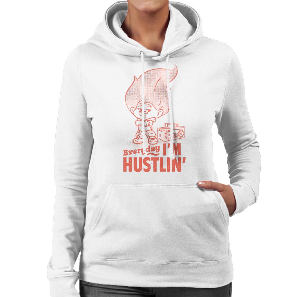 Trolls Everyday Im Hustlin Women's Hooded Sweatshirt-ALL + EVERY