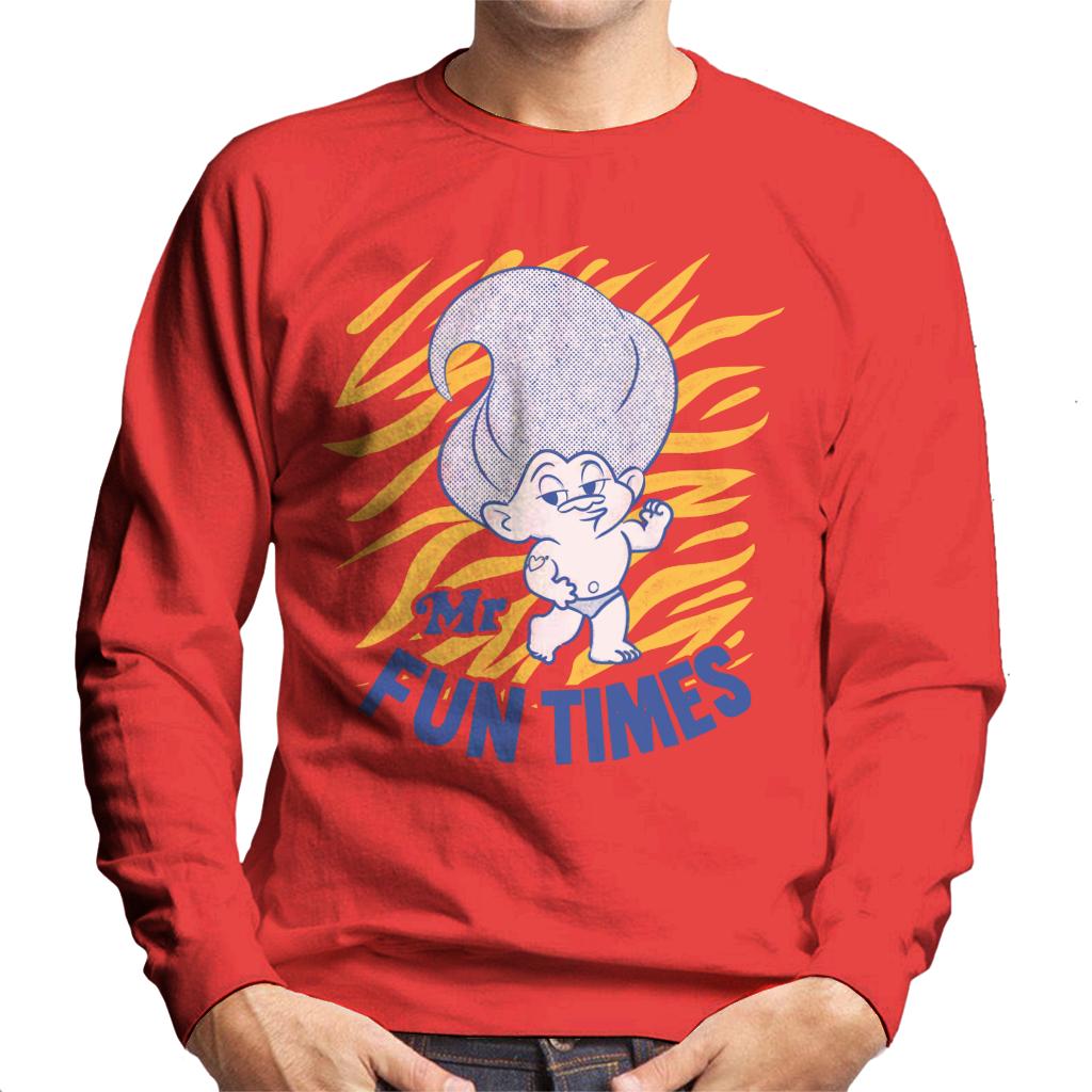 Trolls Mr Fun Times Men's Sweatshirt-ALL + EVERY