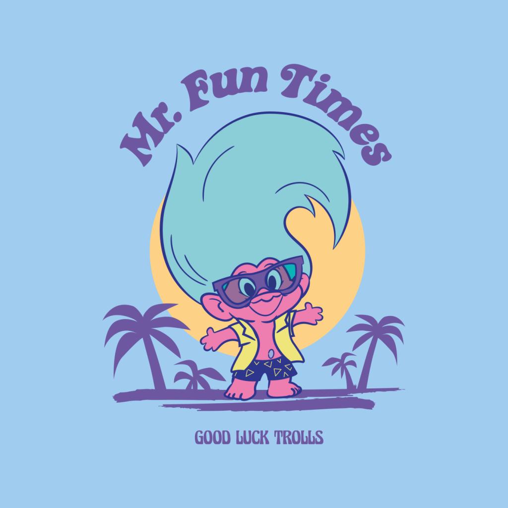 Trolls Mr Fun Times Good Luck Trolls Men's T-Shirt-ALL + EVERY