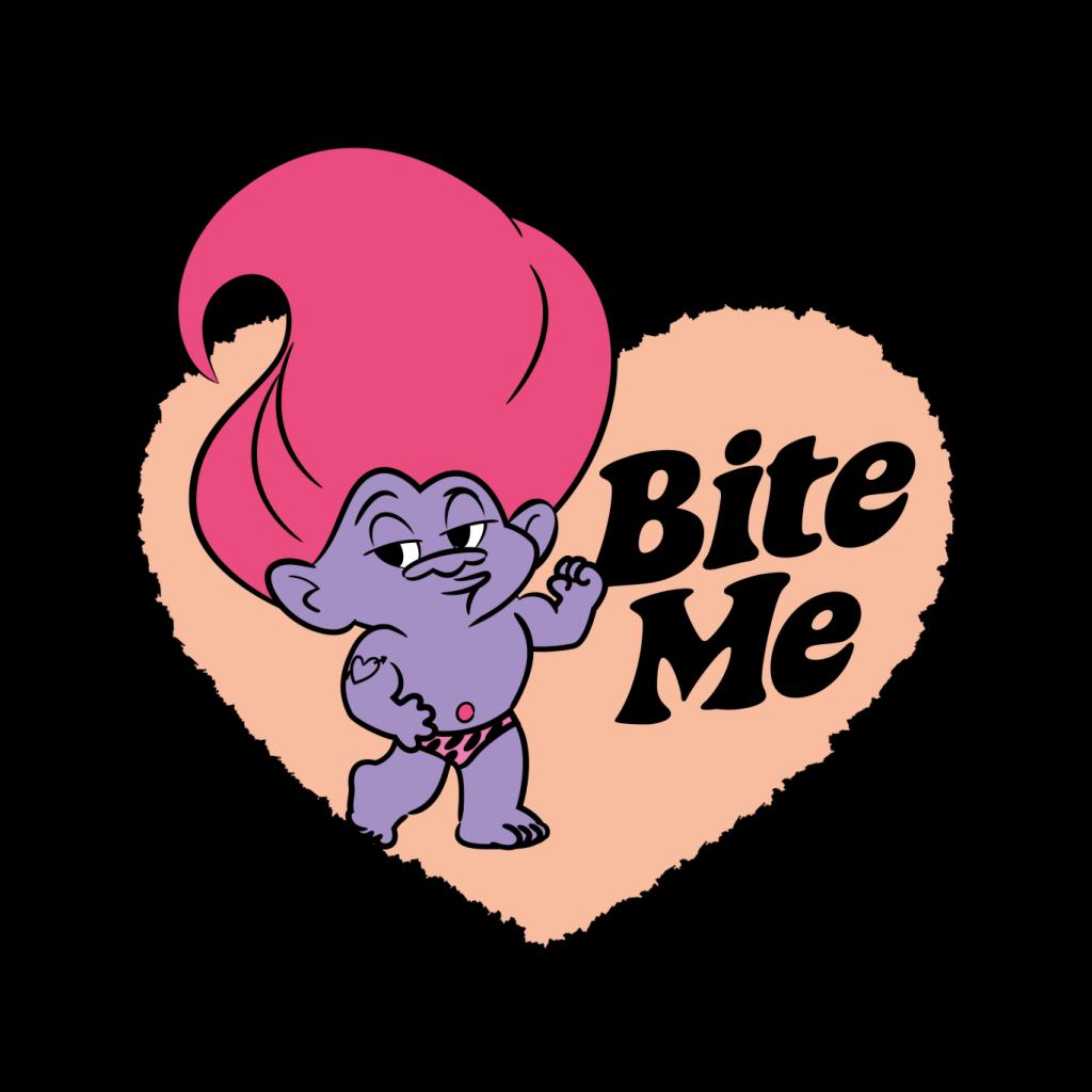 Trolls Loveheart Bite Me Men's T-Shirt-ALL + EVERY